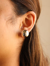 Silver Ball with Pearl Studs