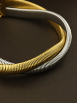 Dual Tone Braided Necklace