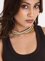Dual Tone Braided Necklace