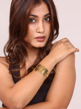 Gold Leaf Cuff Bangle