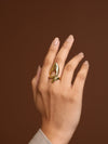 Sculpted Flame Ring