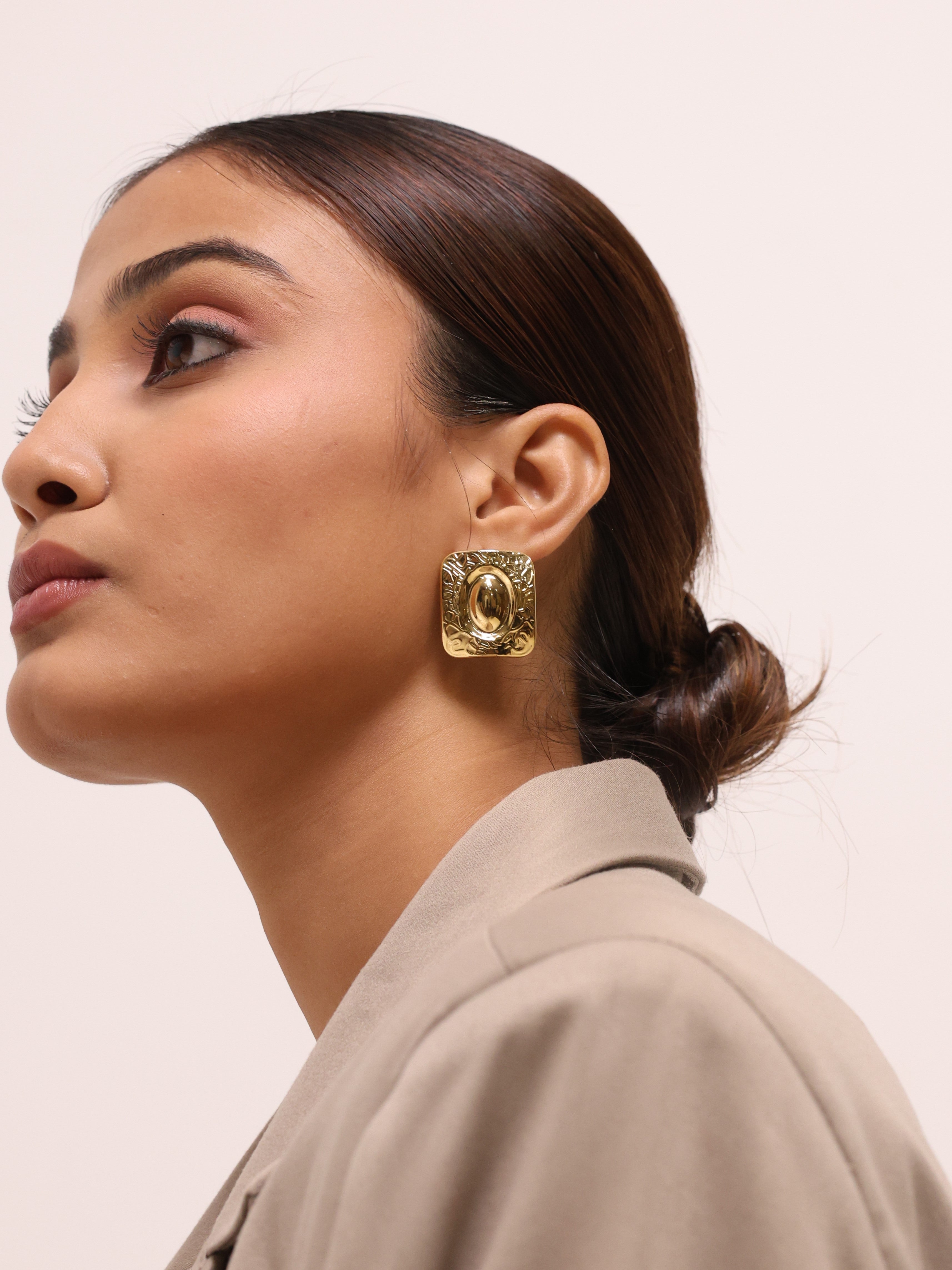 Vintage Square Stud Earrings