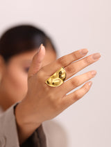 Wavy Adjustable Open Ring