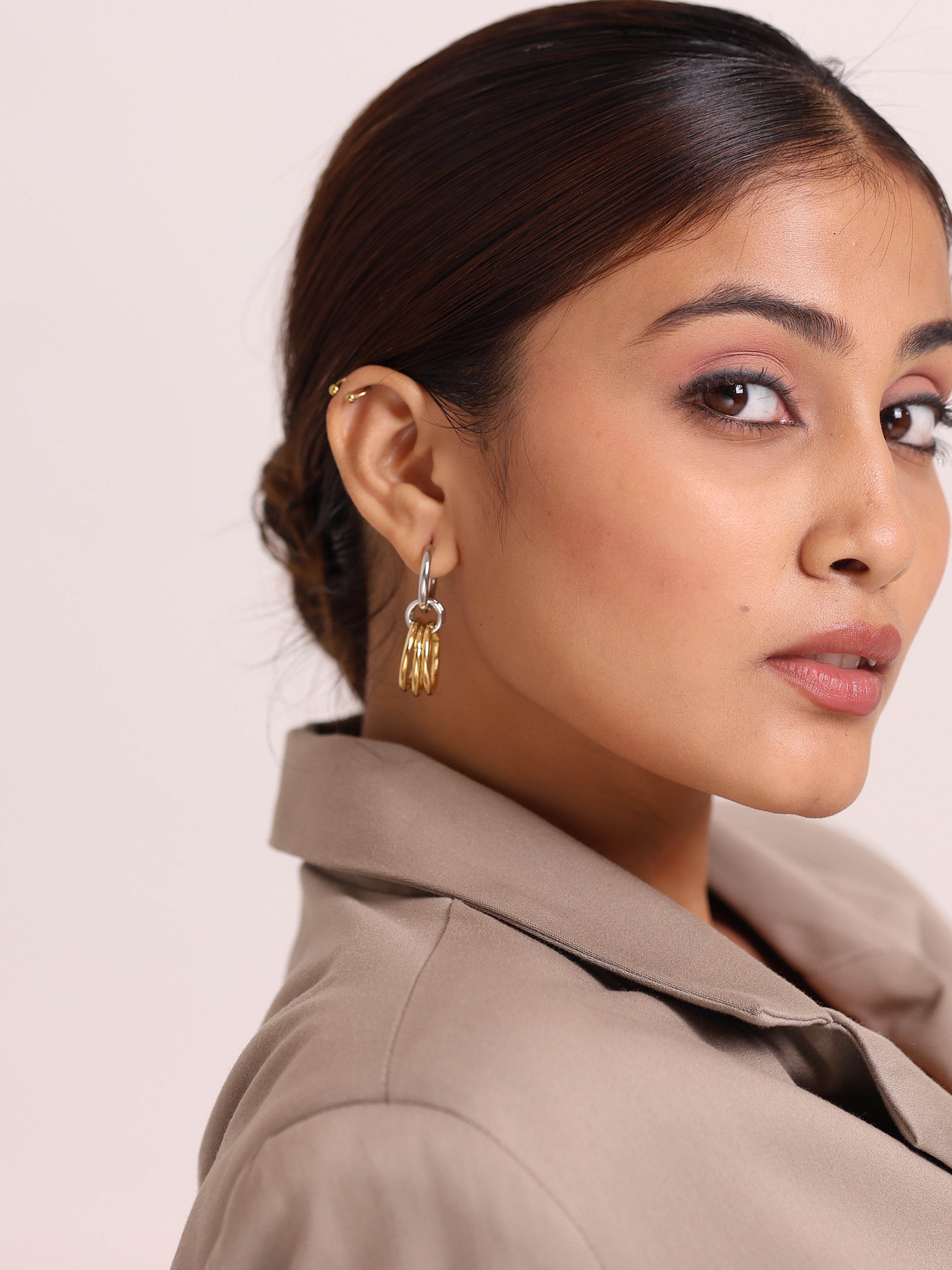 Interlinked Hoop Earrings