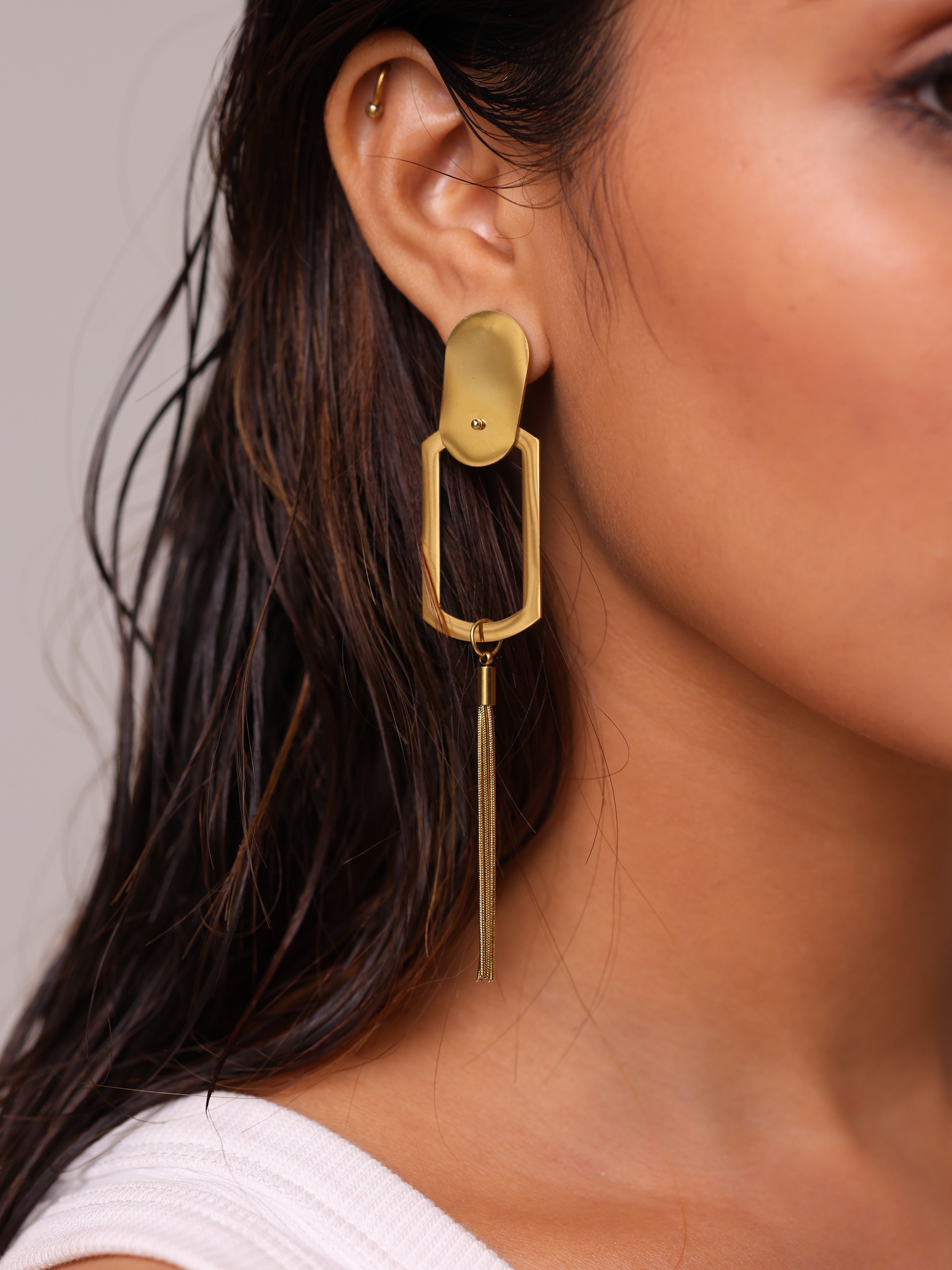 Geo Dangle Earrings