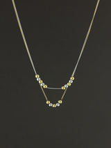 Two Strand Mixed Bead Necklace