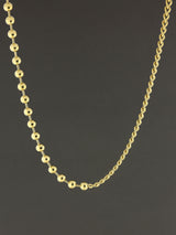 Bead Chain Necklace with Toggle Clasp