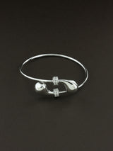 Knot Bangle with Sparkles