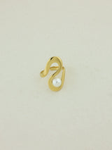 Pearl Curve Adjustable Ring