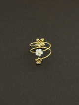 Blooming Vine Coil Ring