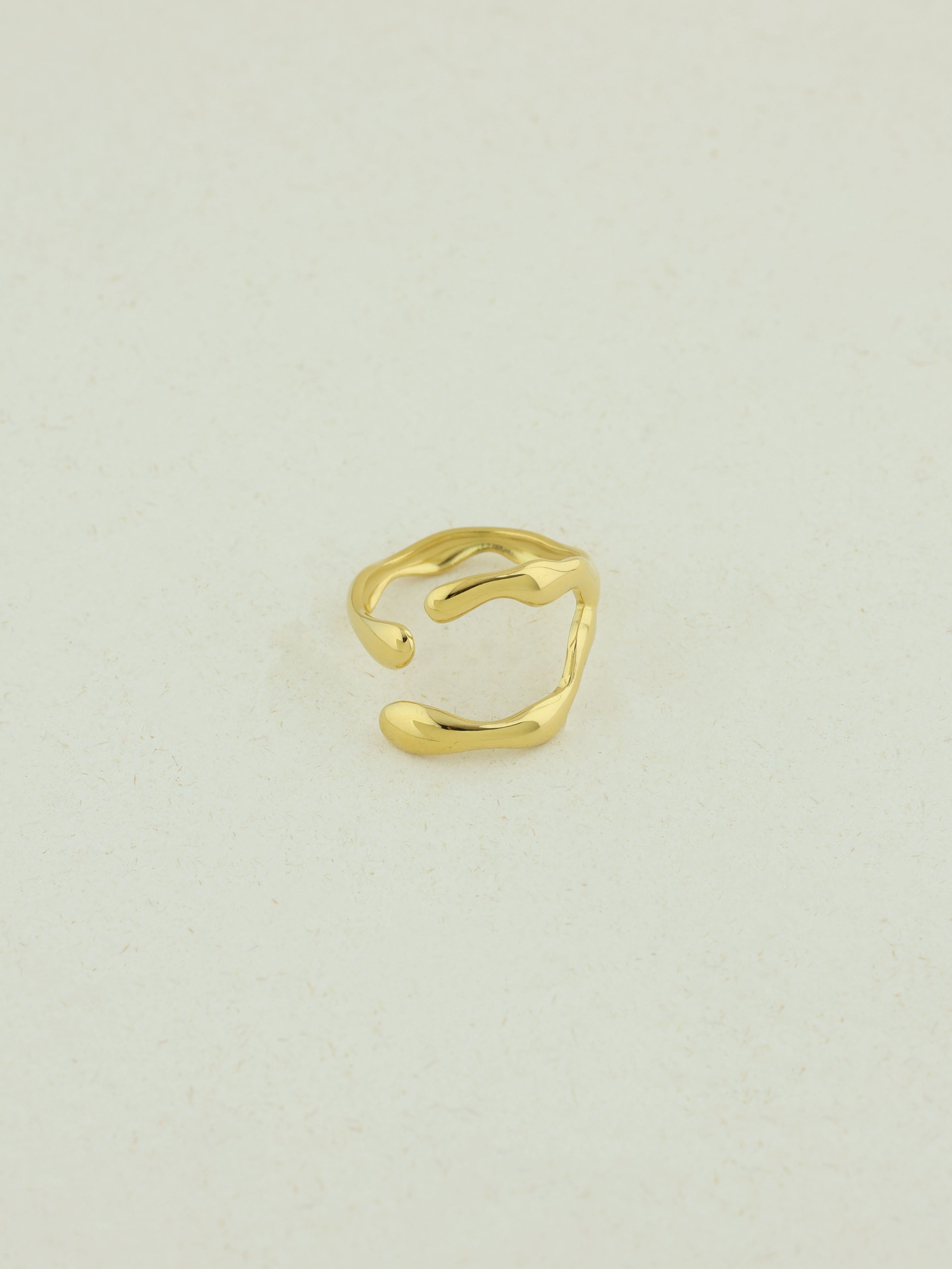 Adjustable Open Gold Ring