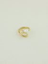 Heart Shaped Pearl Ring