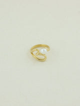 Heart Shaped Pearl Ring
