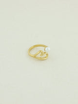 Heart Shaped Pearl Ring