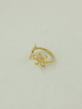 Soft Bloom Petal Open Ring