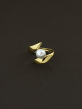 Golden Petal Wrap Ring