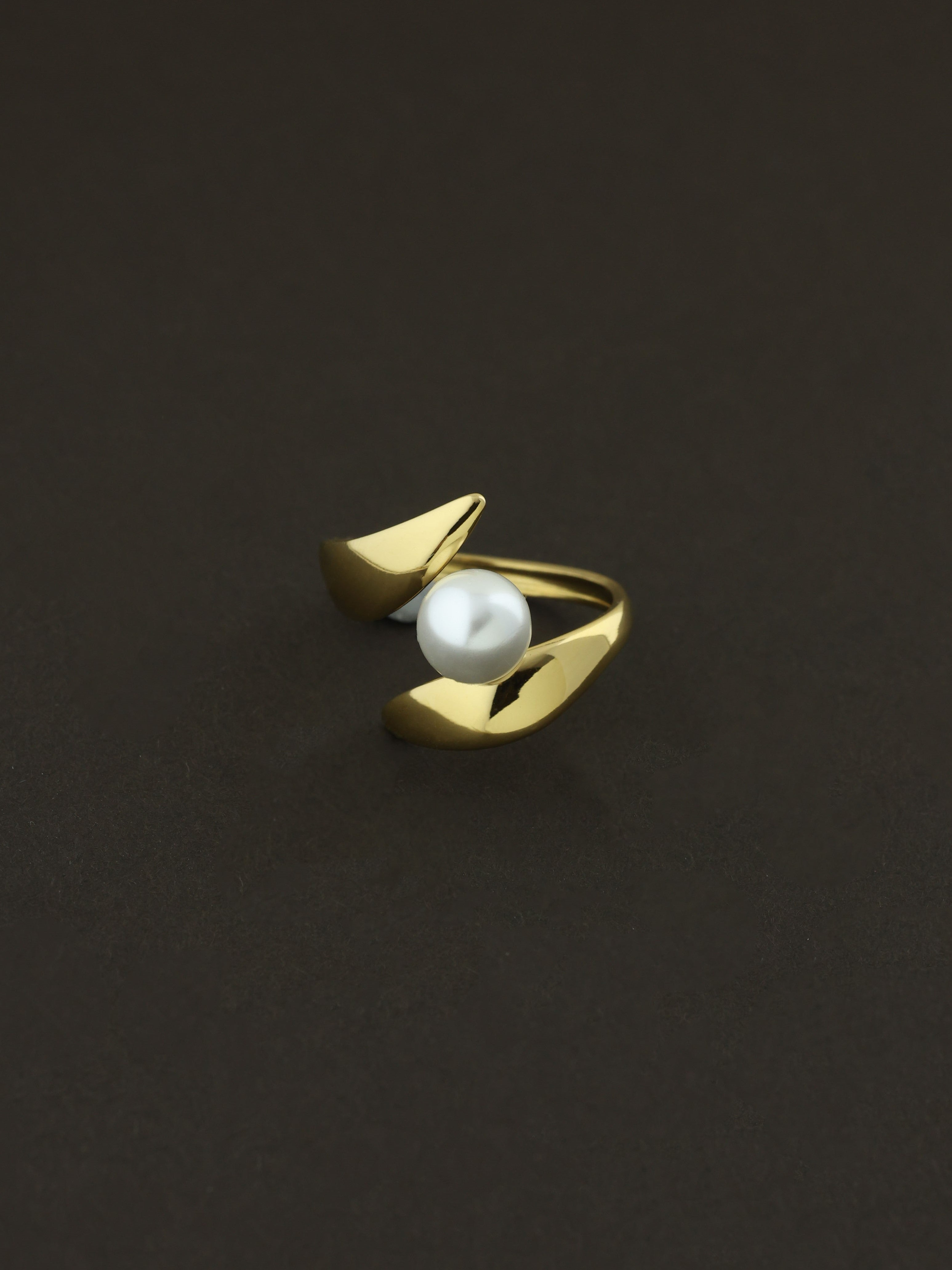 Golden Petal Wrap Ring