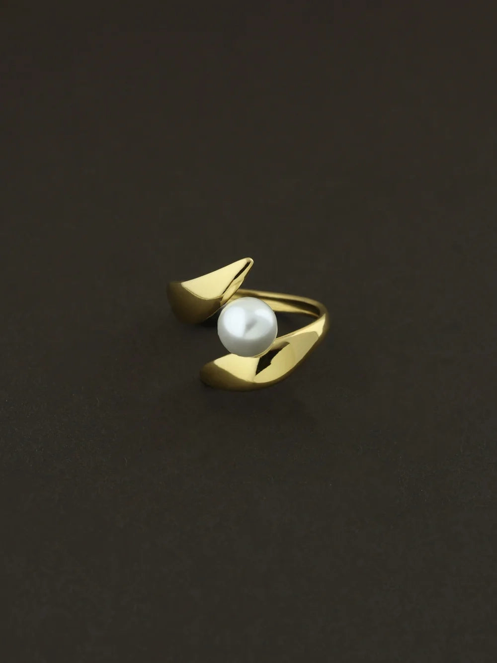 Golden Petal Wrap Ring