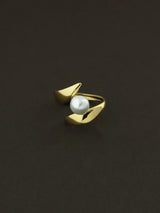 Golden Petal Wrap Ring