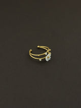 Pearl Ova Open Ring