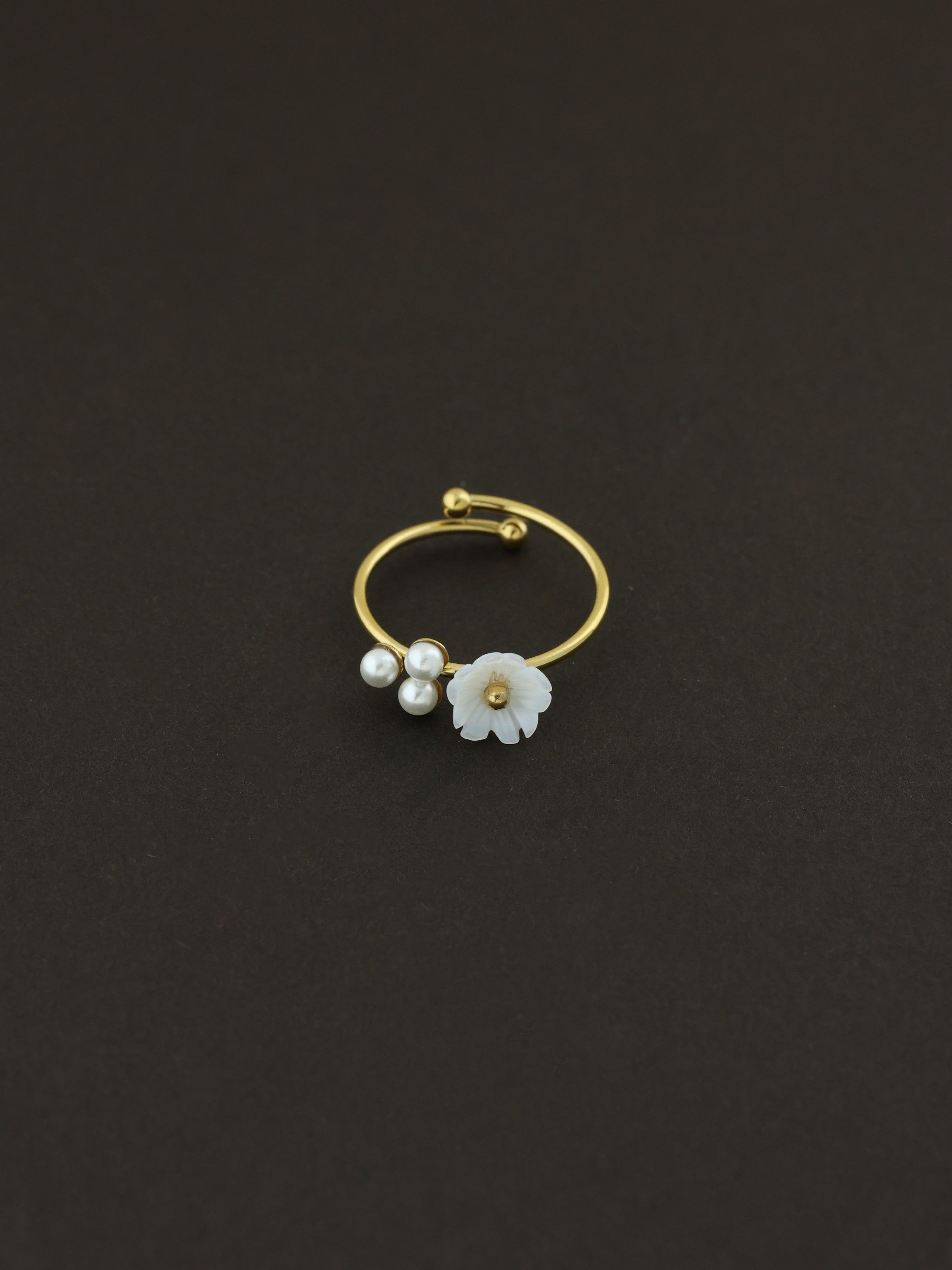 Floral Adjustable Ring