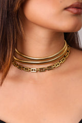 Snake chain multi layer necklace