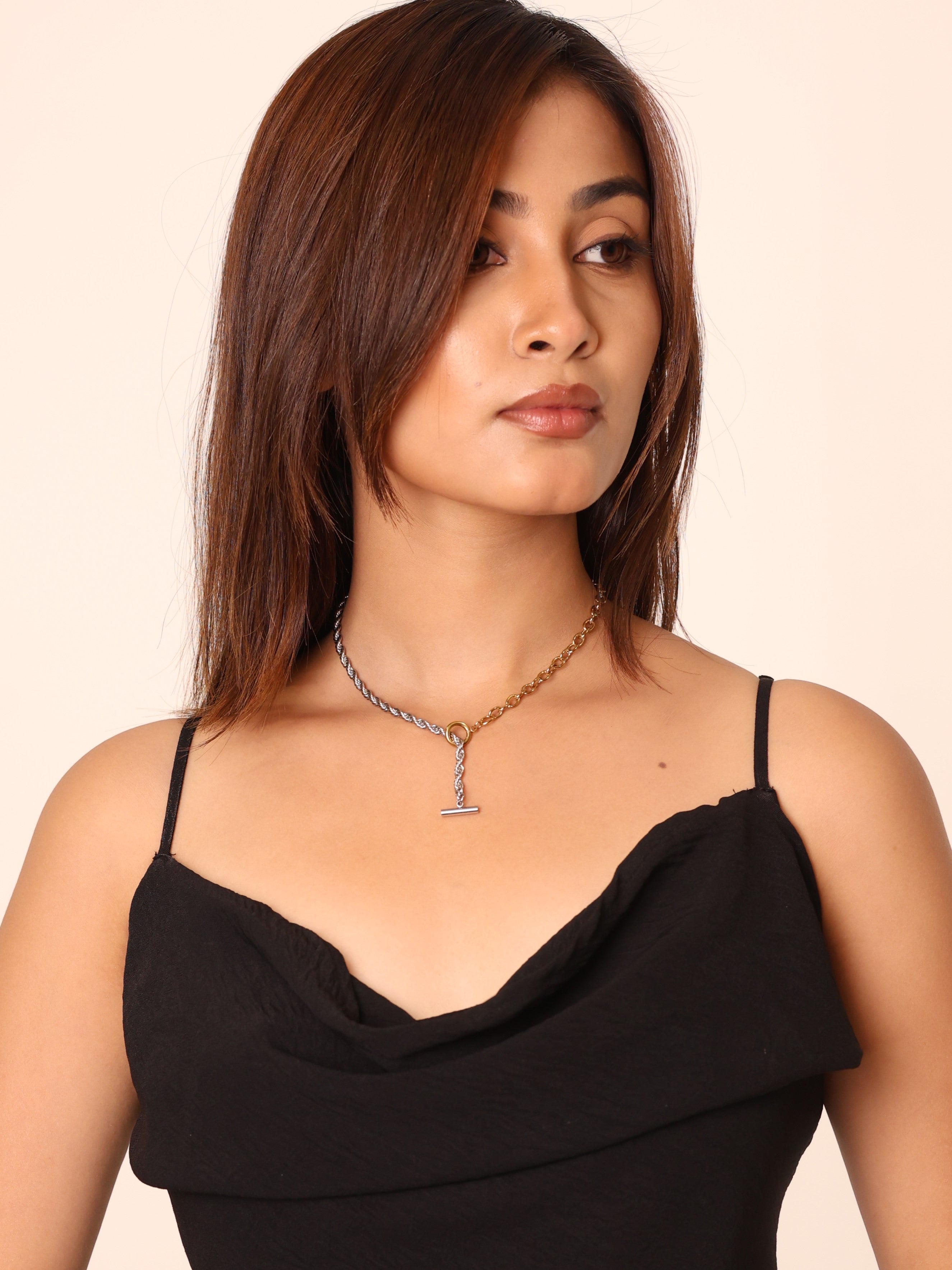Bar Drop Chain Necklace