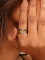 Interlinked Two Tone Ring