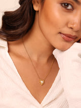 Molten Heart Pendant Necklace