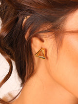 Geometric Triangle Earrings