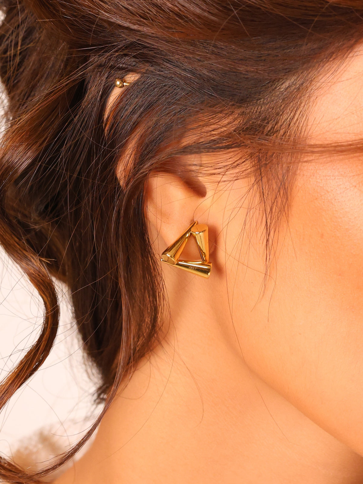 Geometric Triangle Earrings