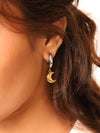 Celestial Eclipse Mixed-Metal Earrings