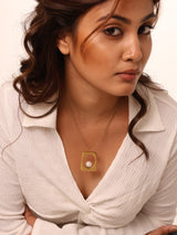 Trapezoid Pearl Pendant