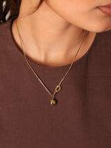 Knot Sphere Pendant Necklace
