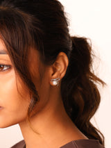 Bow Knot Pearl Studs