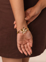 Golden Flare Cuff Bangle