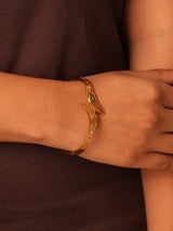 Gilded Plume Bangle