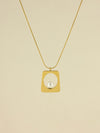 Trapezoid Pearl Pendant