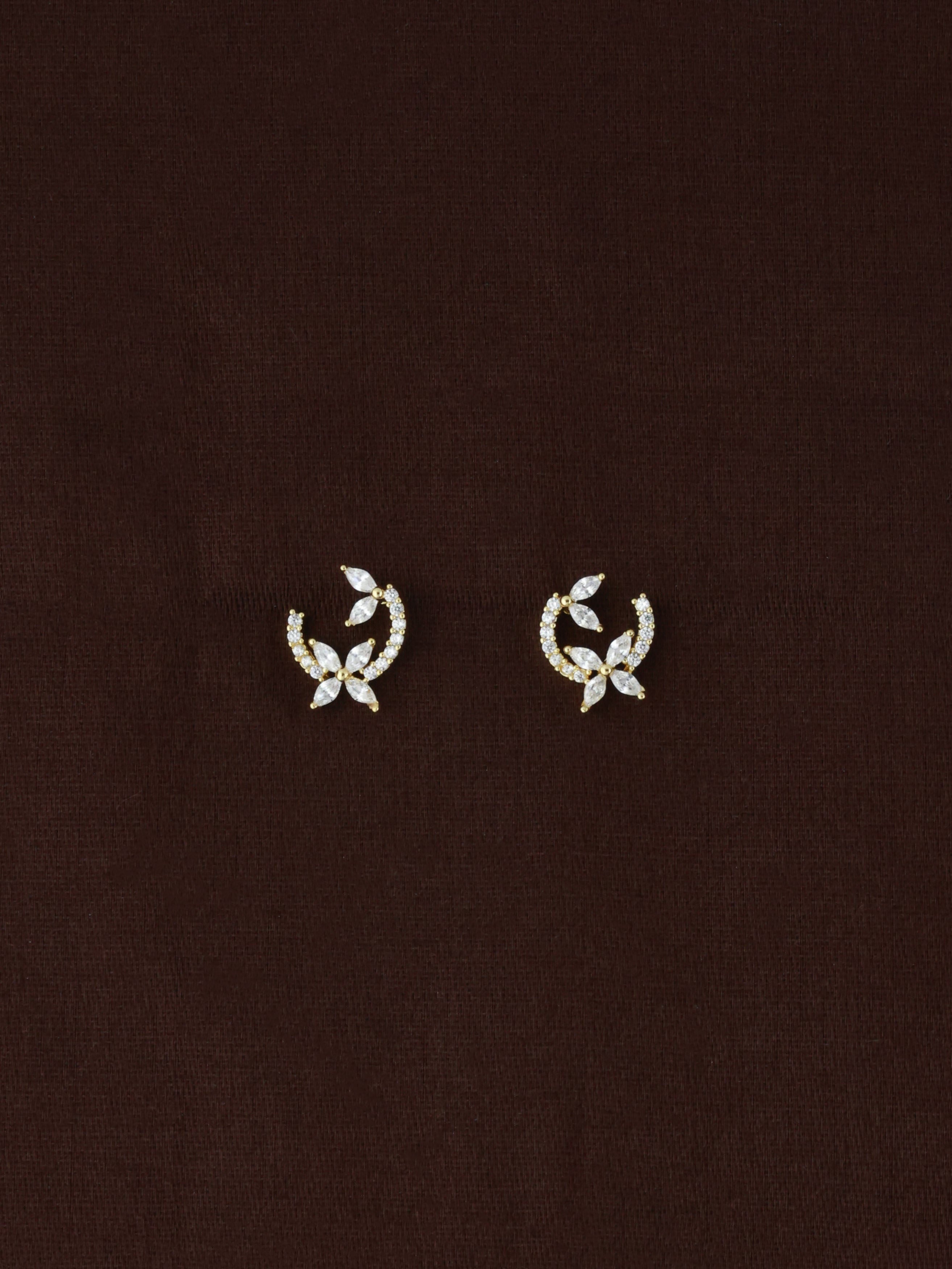 Crescent Flora Studs