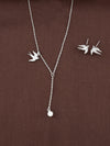 Swallow & Pearl Lariat Set