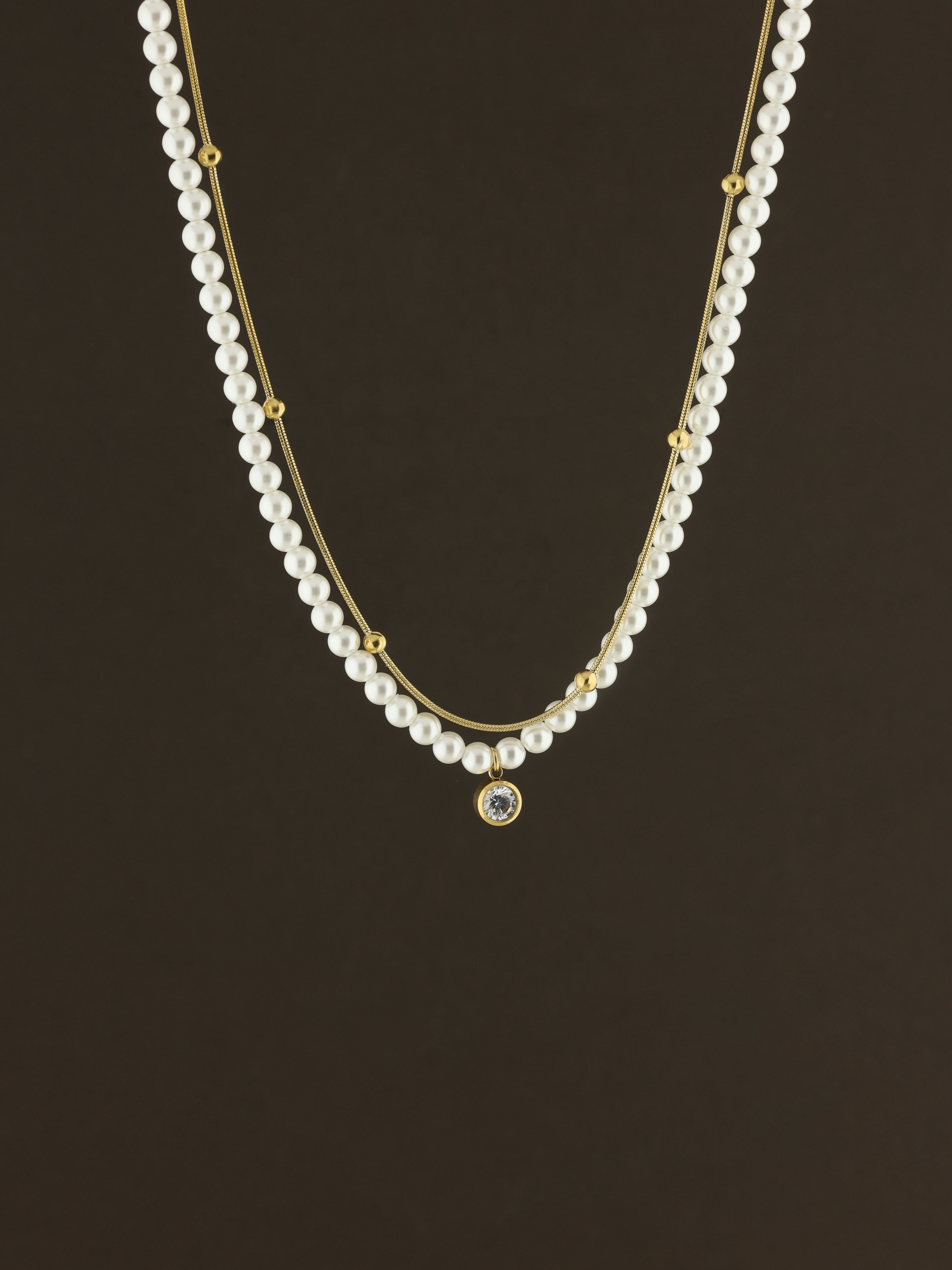 Layered Pearl Necklace