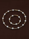 Golden Pearl Choker & Bracelet Set