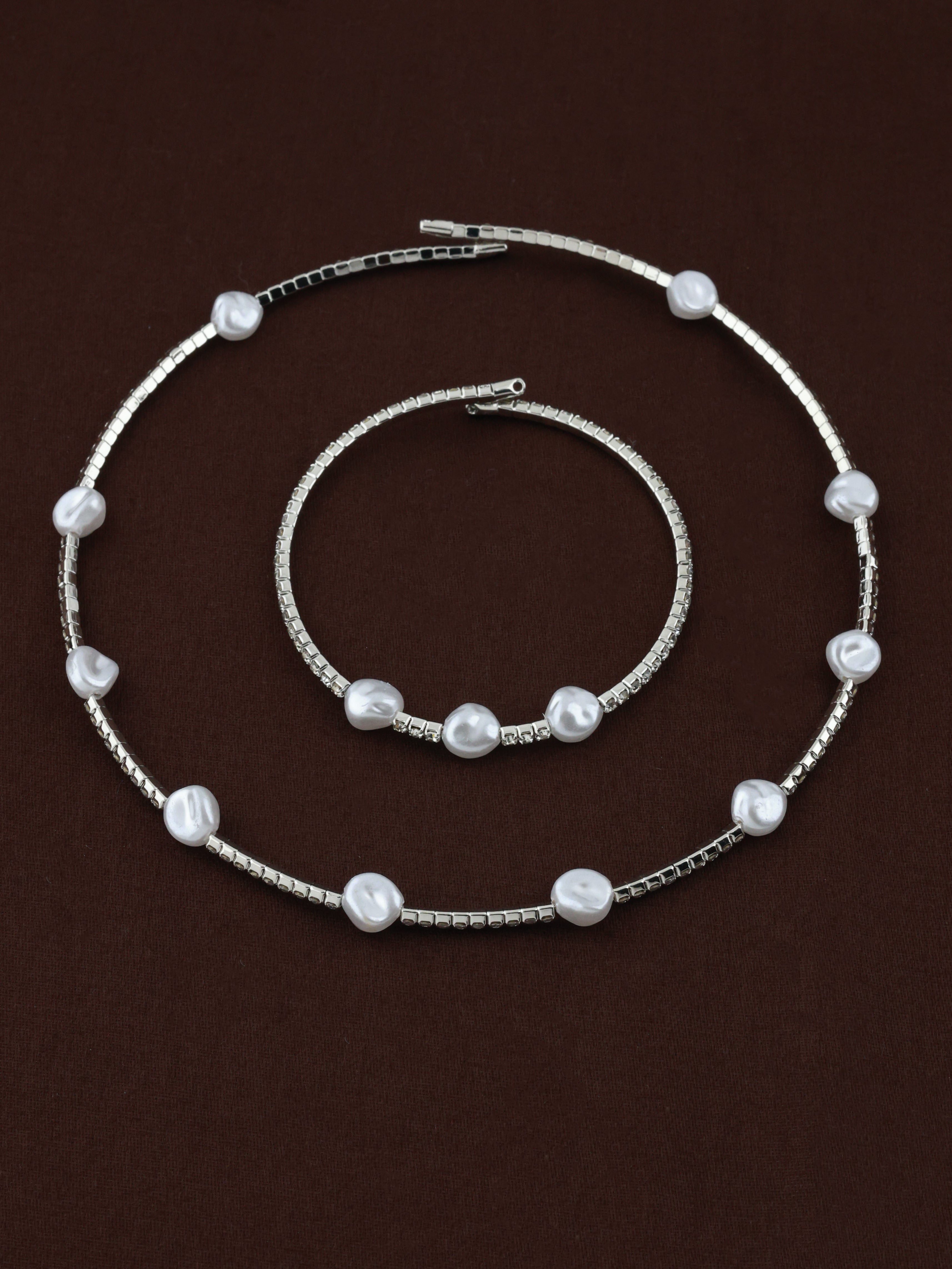 Zenith Pearl Link Choker & Bracelet