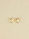 Heart Pearl Studs