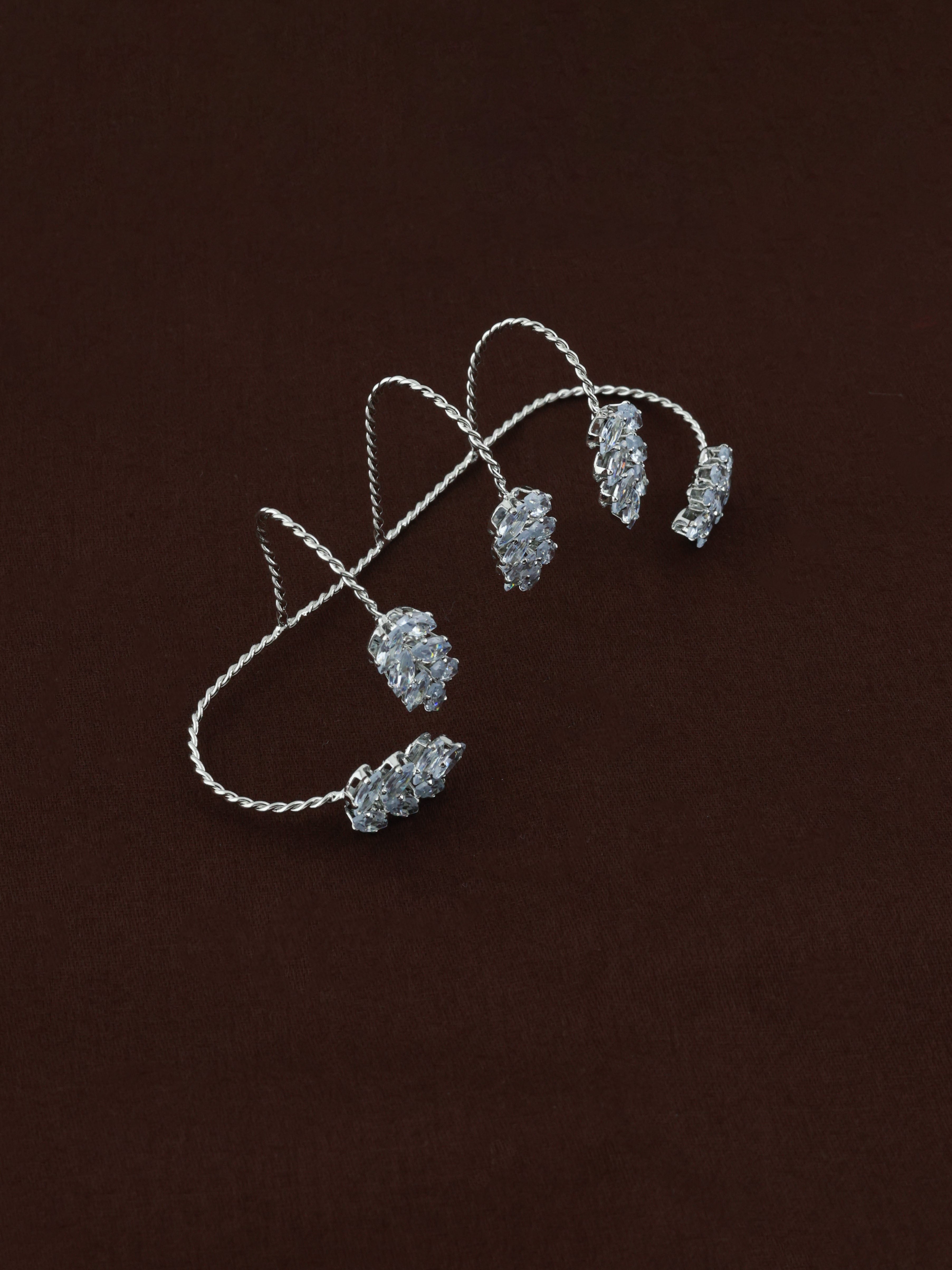 Frost Bloom Spiral Cuff