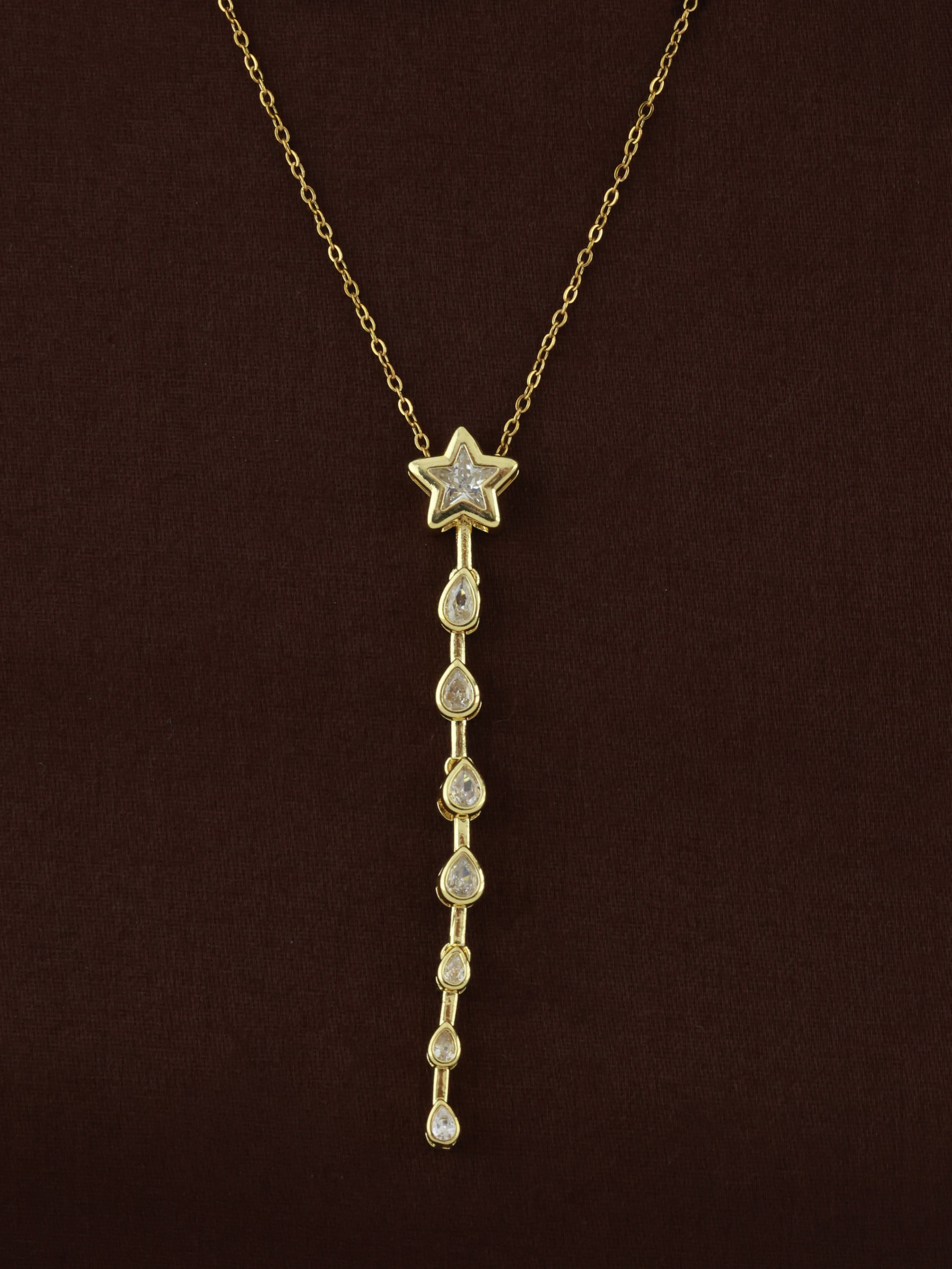 Celestial Shooting Star Y-Necklace