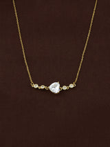 Bezel Heart Necklace