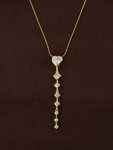 Solstice Heart & Geometric Cascade Y-Pendant