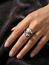 Loving Wrap Pearl & Gold Adjustable Ring