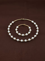 Pearl Elegance Necklace & Bracelet Set